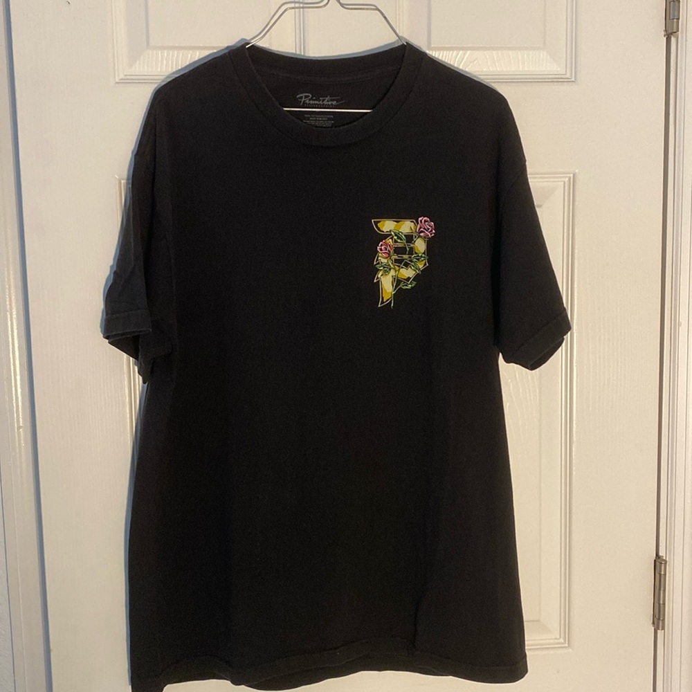 Primitive “P” logo with rose 🌹 black shirt
